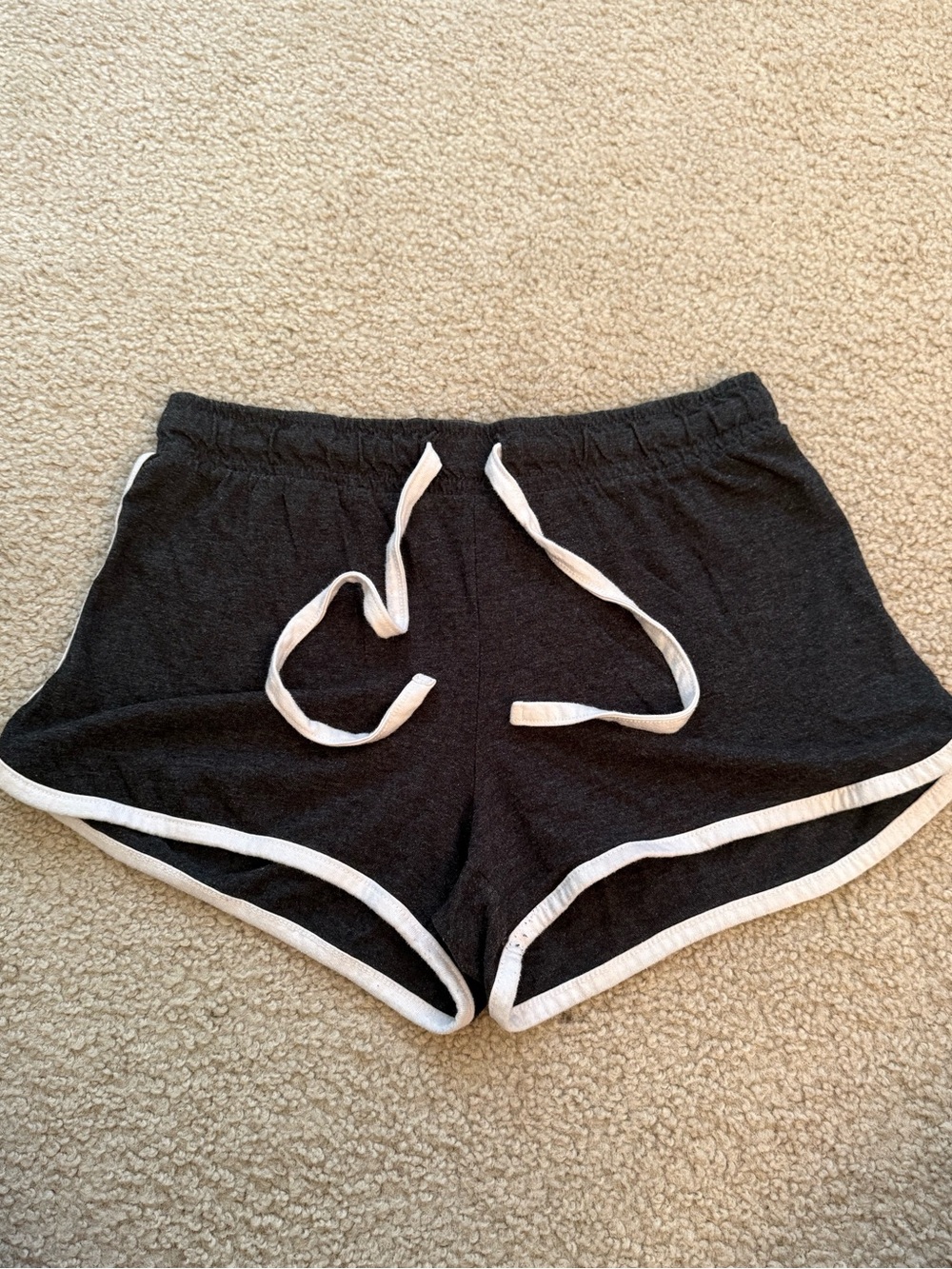Streetwear Society Black Athletic Shorts with White Trim